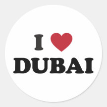 I Heart Dubai United Arab Emirates Stickers
