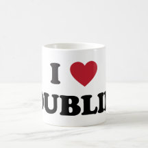 I Heart Dublin Ireland Coffee Mugs