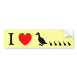 I Heart Ducks Bumper Sticker