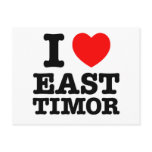 I heart East Timor Postcard