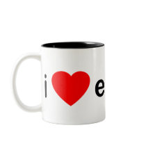 I Heart Electro mugs by HOTDJGEAR I Heart Electro mugs