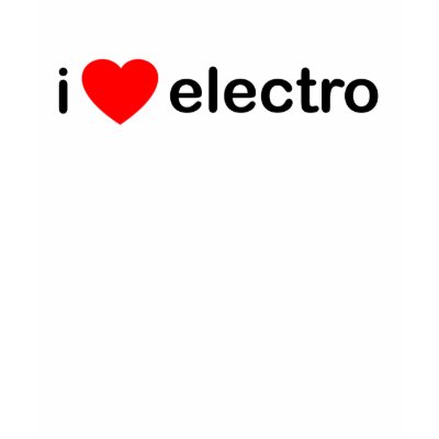 I Heart Electro T Shirts by HOTDJGEAR