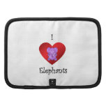 I heart elephants in purple organizers