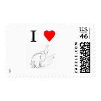 I heart elephants stamps