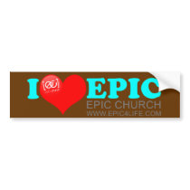 I (Heart) Epic Bumper Sticker bumper stickers