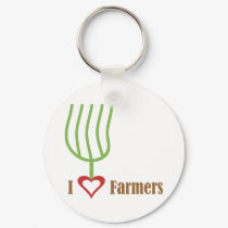 I Heart Farmers keychains