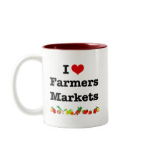 I Heart Farmers Markets Coffee Mug