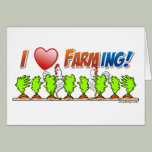 I Heart Farming Greeting Card