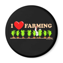 I Heart Farming magnets by ironydesign I Heart Farming magnets
