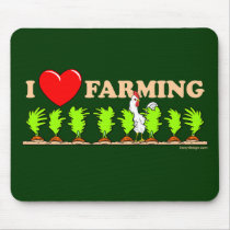 I Heart Farming mousepads