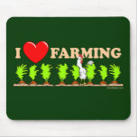 I Heart Farming Mouse Pad