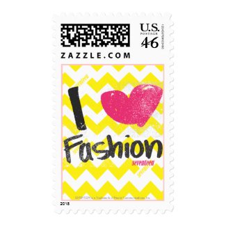 I Heart Fashion Magenta stamp
