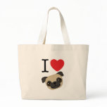 I Heart Fawn Pugs bags