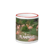 I HEART FLAMINGOS MUG