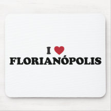 I Heart Florianopolis Brazil Mousepad