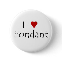 I Heart Fondant Button