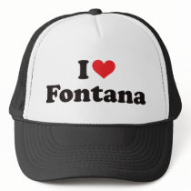 I Heart Fontana hats