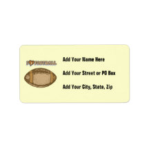 I Heart Football T-shirts and Gifts Address Label