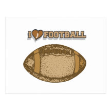I Heart Football T-shirts and Gifts Postcard