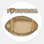 I Heart Football T-shirts and Gifts Stickers