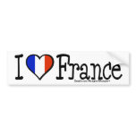 I HEART FRANCE BUMPER STICKER