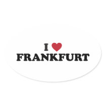 I Heart Frankfurt Germany Sticker