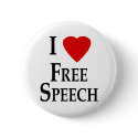 I Heart Free Speech buttons