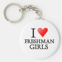 I heart freshman girls keychain