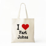 I heart funny Fart Jokes bags