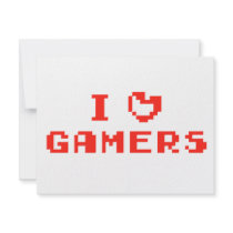 I Heart Gamers Custom Invitation