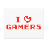 I Heart Gamers postcards