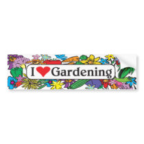 I Heart Gardening bumper stickers