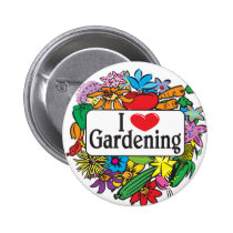 I Heart Gardening buttons
