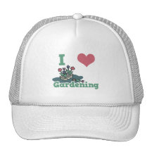 i heart gardening trucker hat