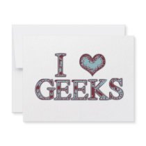 I Heart Geeks invitations