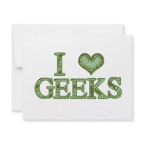 I Heart Geeks invitations