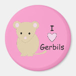 I Heart Gerbils Magnet