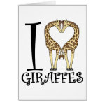 I Heart Giraffes Card I Heart Giraffes Card
