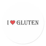 I Heart Gluten - Clear Background stickers