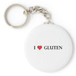 I Heart Gluten - Clear keychains