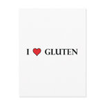 I Heart Gluten - Clear postcards