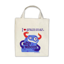 I heart Grammar -- bags