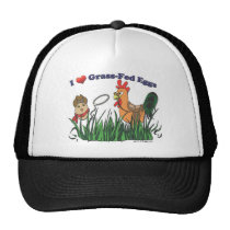 I Heart Grass-Fed Eggs hats