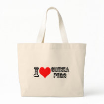 I (heart) guinea pigs canvas bag