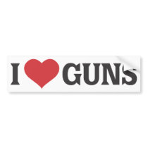I Heart Guns Bumper Stickers