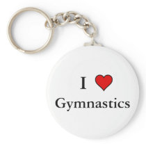 I Heart Gymnastics keychains