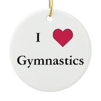 I Heart Gymnastics ornaments