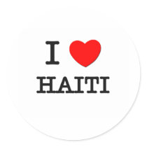 I HEART HAITI stickers