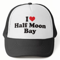 I Heart Half Moon Bay hats