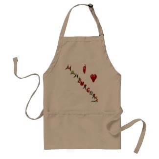 I Heart Hamburgers apron
